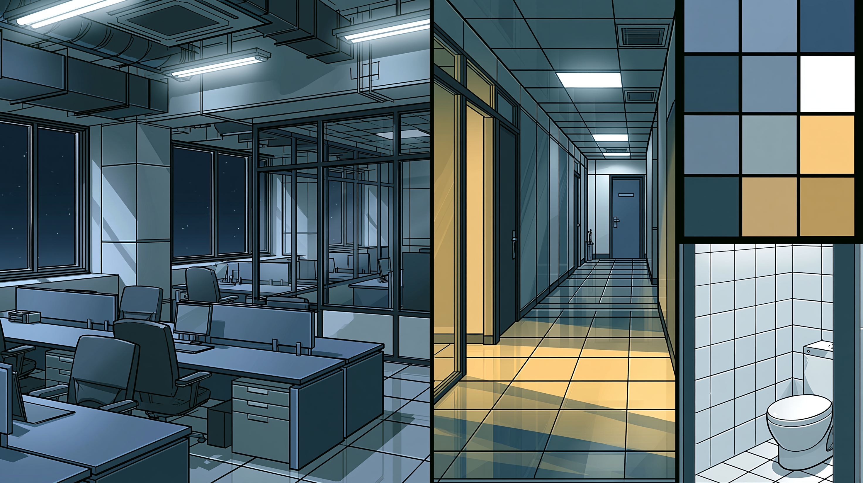 Foodchain Office Final concept Style reference