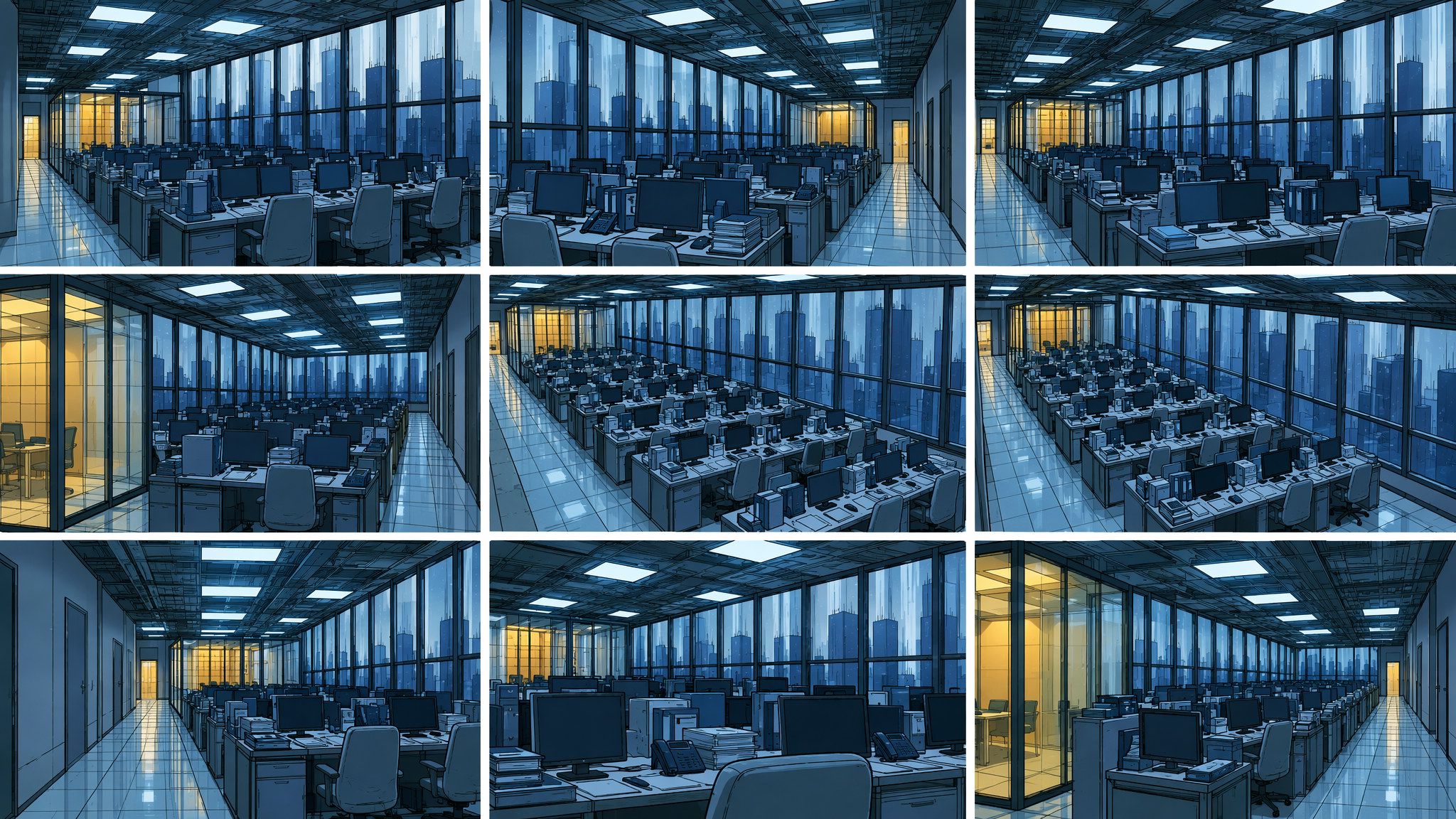 Office multi-angle lina-alpha output