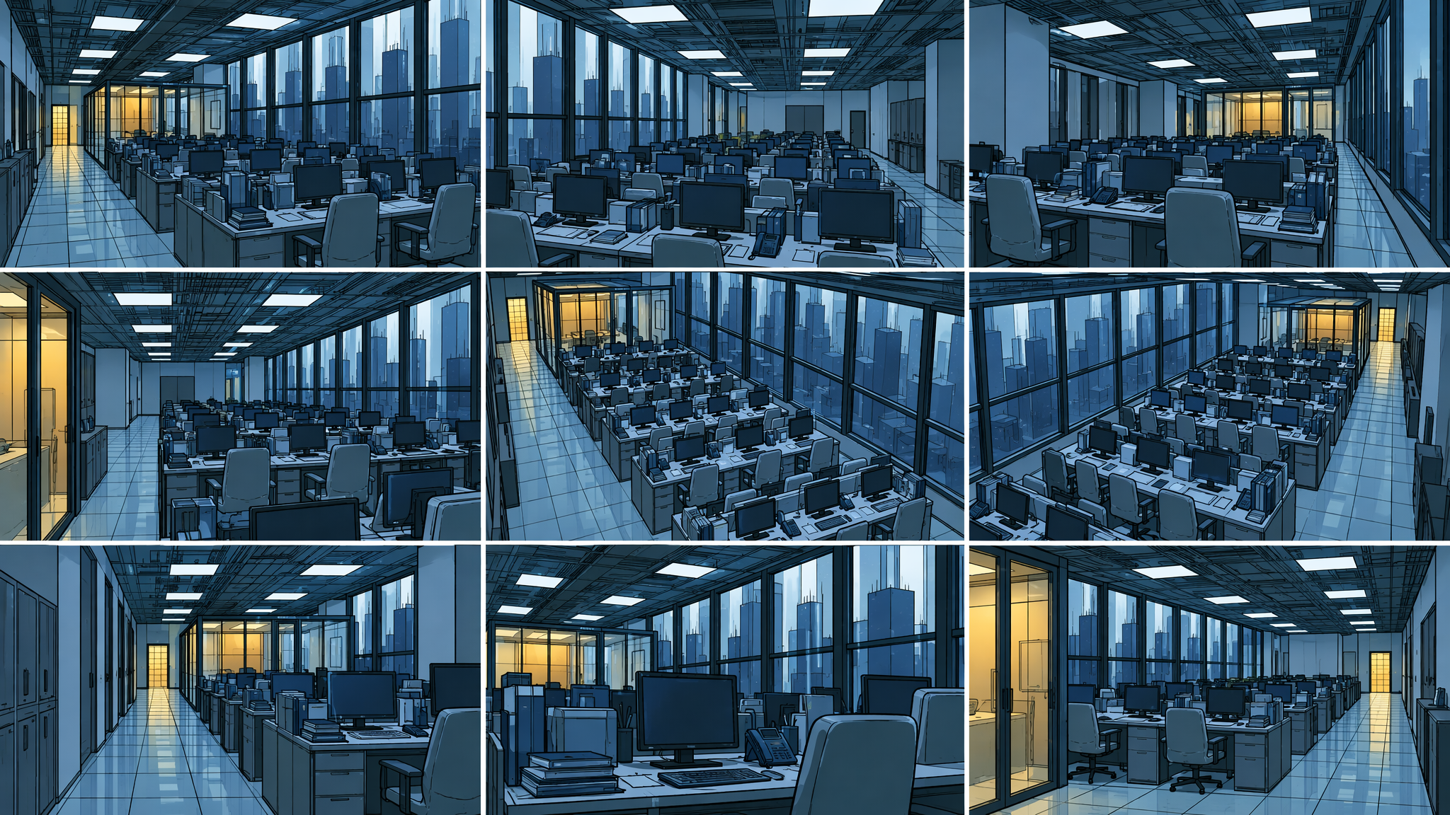 Office multi-angle mona-lisa-alpha output